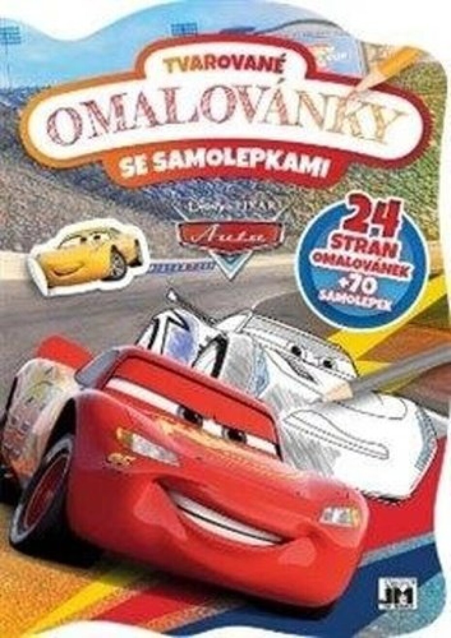 Auta - Tvarované omalovánky se samolepkami - main (0)