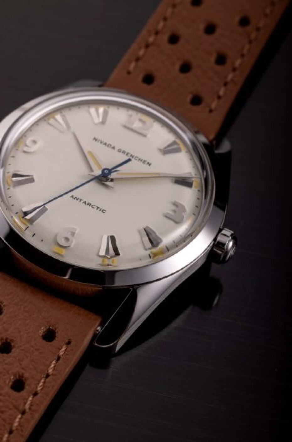Nivada Grenchen Antarctic 35 mm Eggshell Beige - Bracelet Flat Link - main (11)