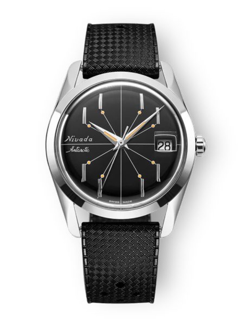 Nivada Grenchen Antarctic Spider Black 35 mm - Rubber tropic - main (0)
