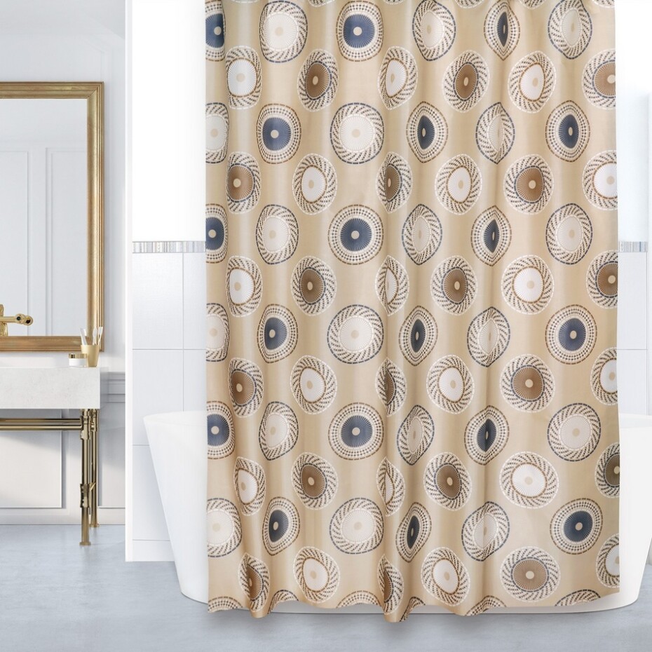 Bellatex Sprchový závěs Kola hnědá, 180 x 200 cm - main (2)