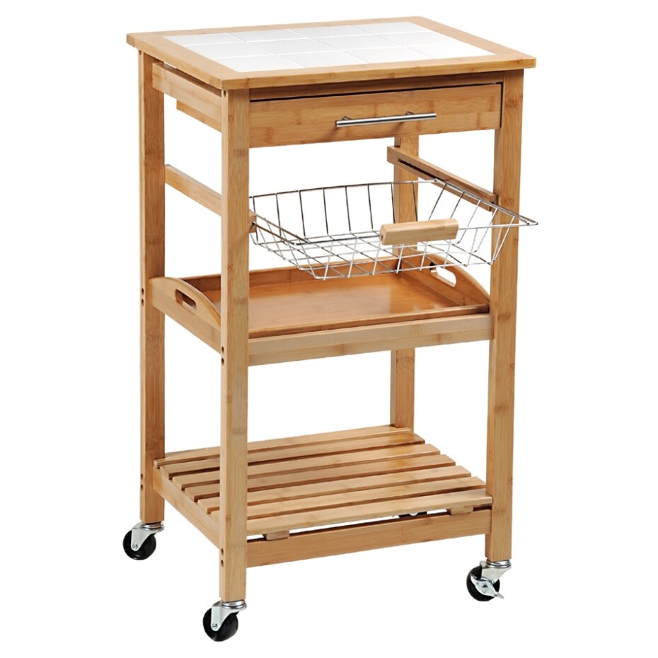 Kesper 25776 Kuchyňský vozík s pracovní deskou, 81 x 48 x 38 cm - main (0)