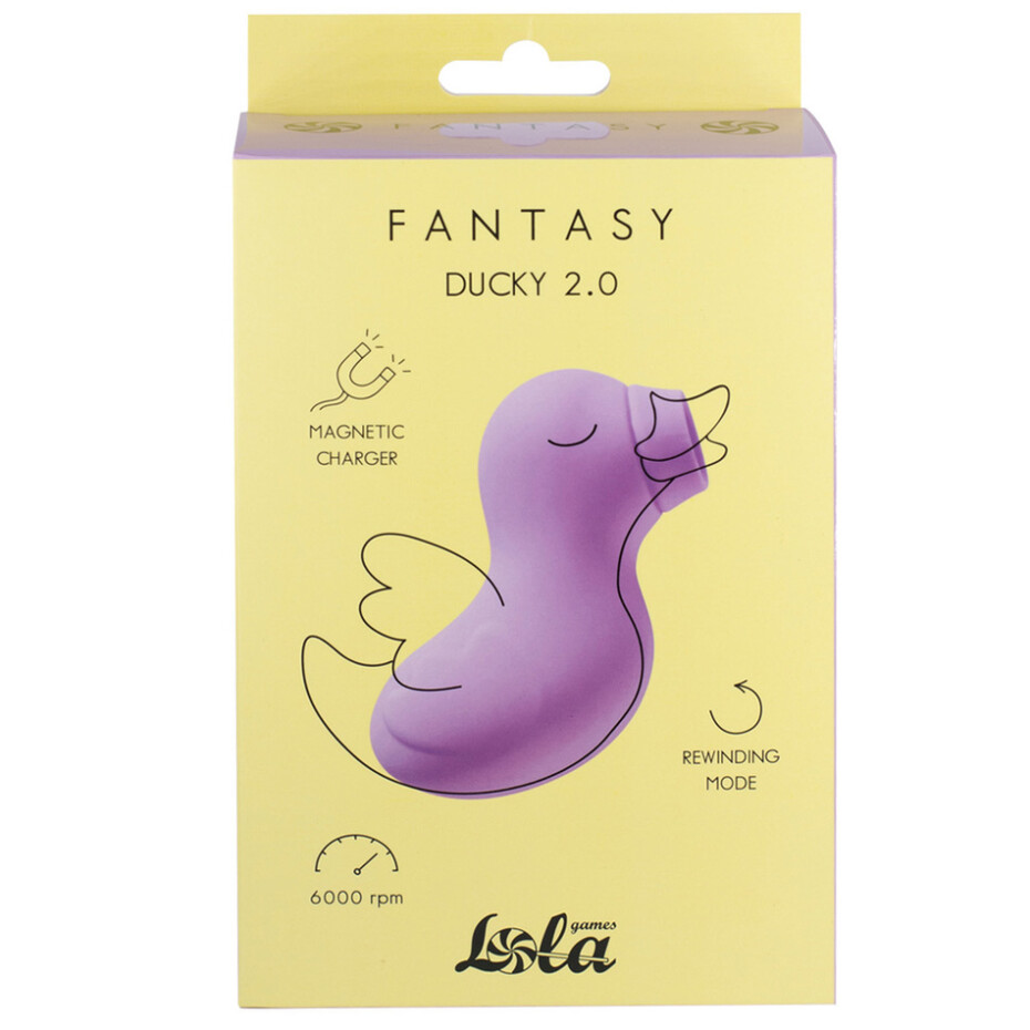 Dobíjecí stimulátor klitorisu Fantasy Ducky 2.0 Lavender - main (3)