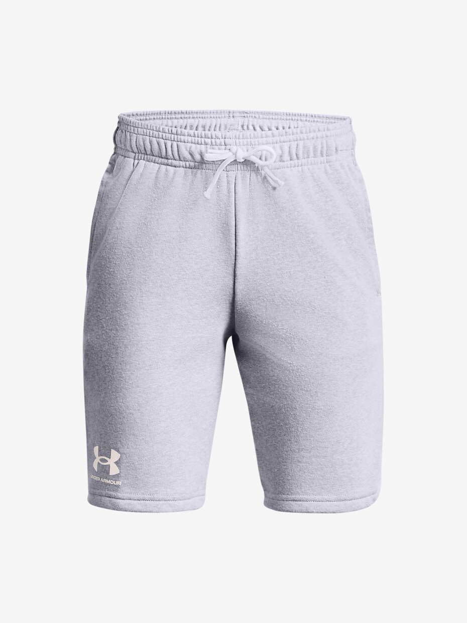 Under Armour Boys' UA Rival Terry Shorts mod gray light heather/white - main (0)