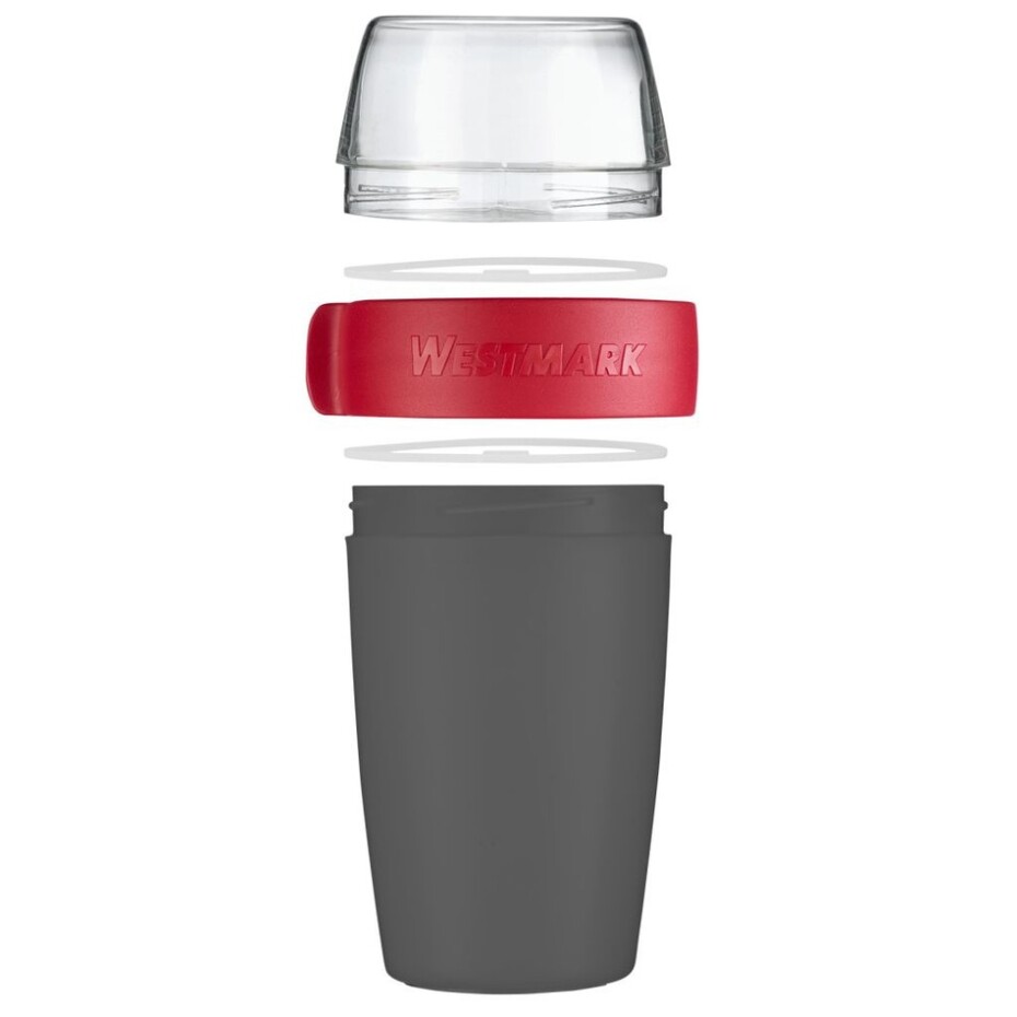 Westmark Dvoudílná dóza na svačinu, 700 ml, antracit - main (2)