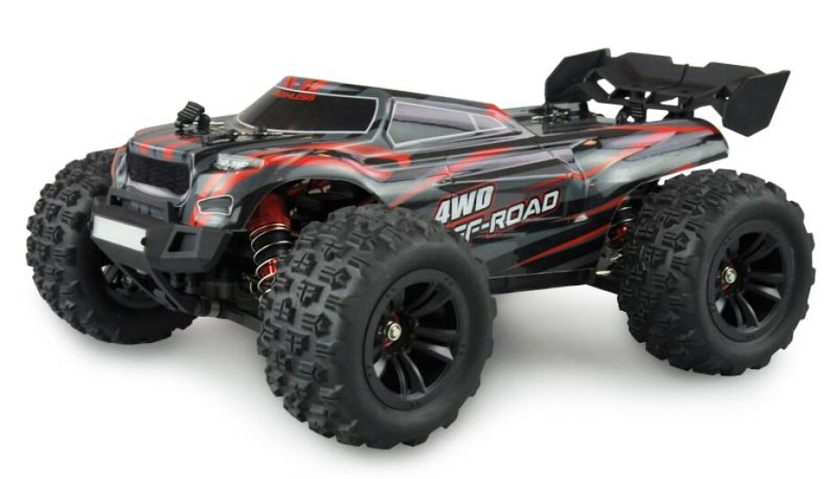Amewi RC Hyper Go Truggy brushless 4WD 1:16 RTR, černočervená - main (0)