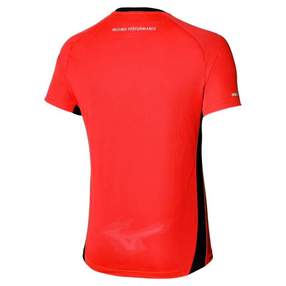 Pánské tričko Mizuno  DryAeroFlow Tee Ignition Red XL - main (1)