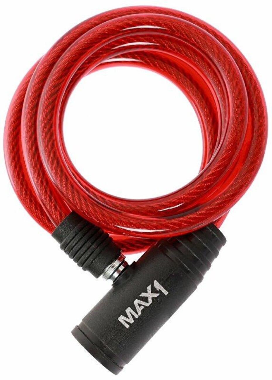 Max1 zámek spirála 1200x8 mm červený - main (0)