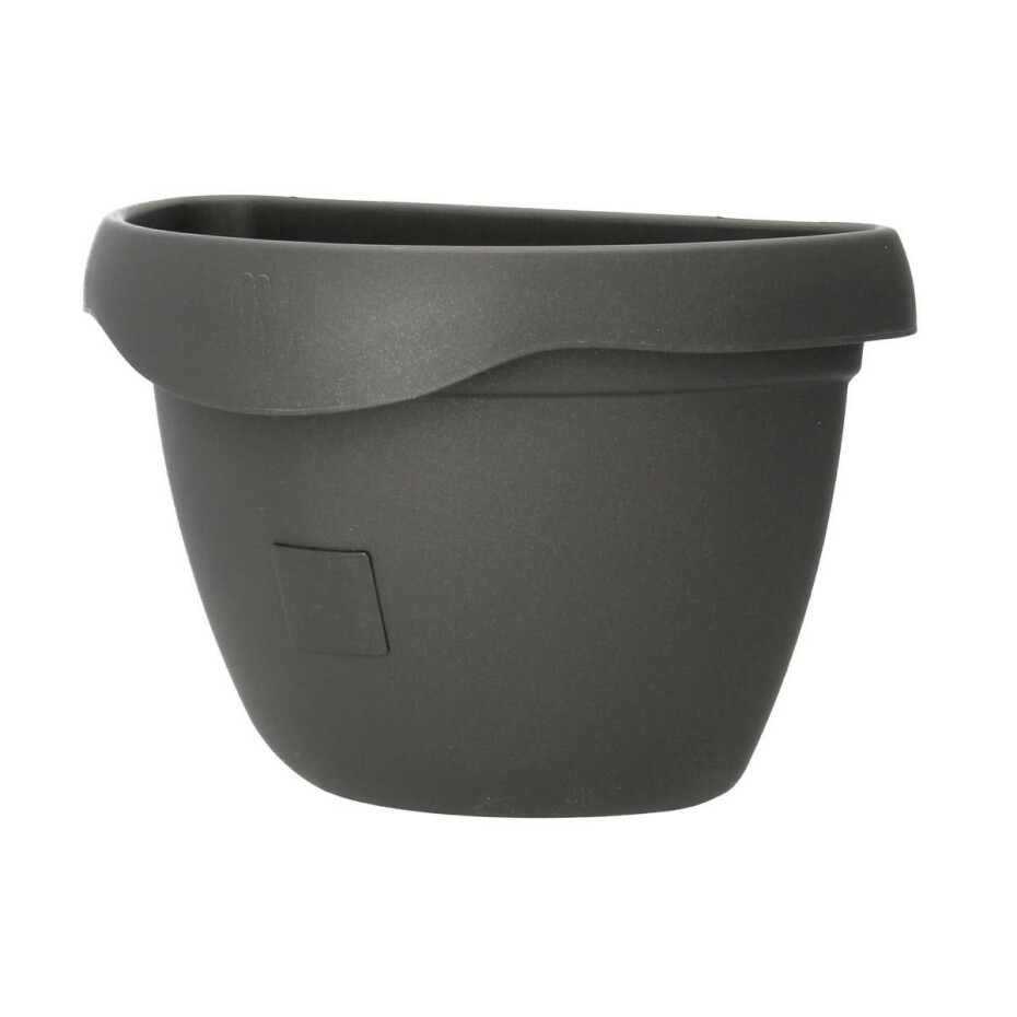 Plastia květináč samozavlažovací Siesta - na zeď 29 cm antracit - main (0)