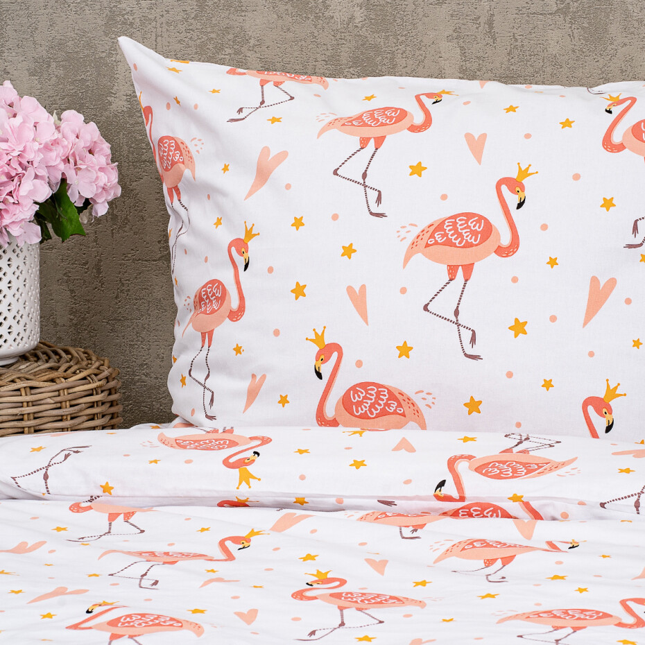 4Home Dětské bavlněné povlečení Flamingo, 140 x 200 cm, 70 x 90 cm - main (2)