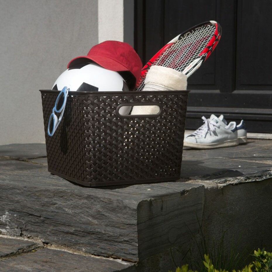 Úložný box RATTAN 'Y' STYLE - L tm. hnědý, Curver - main (3)