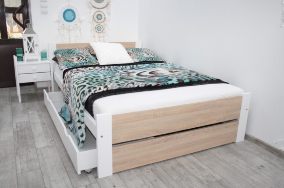 Elvisia Postel LEA s roštem | 90 x 200 cm Barva: Šedá - main (8)