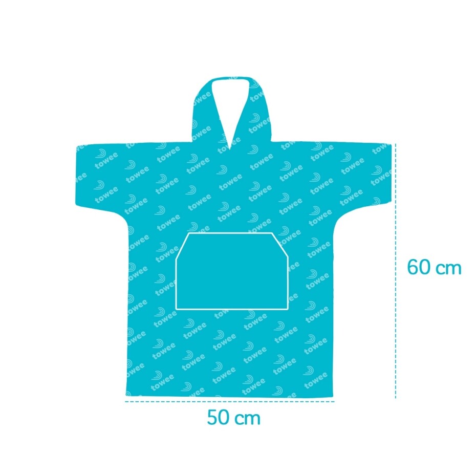 Towee Dětské surf pončo Double zelená, 50 x 60 cm - main (4)