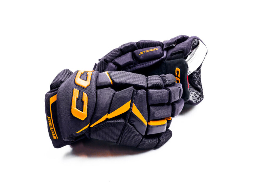 Hokejové rukavice CCM JetSpeed FT6 Pro Navy/Sunflower Junior 11 palců - main (3)