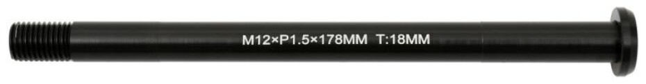 Max1 osa zadní 12/178 mm, závit 1,5 černá - main (0)