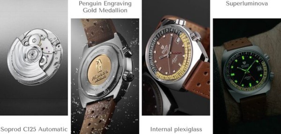 Nivada Grenchen Antarctic GMT - Tropical - Brown Leather - main (14)