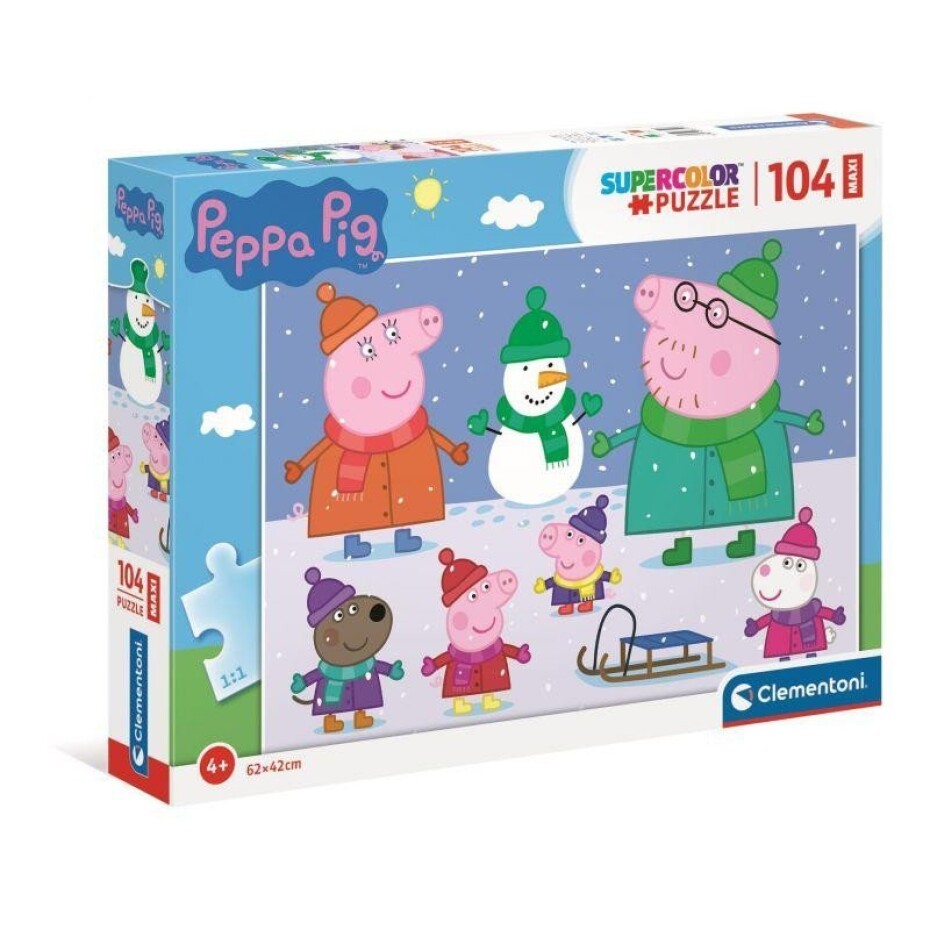 Clementoni Puzzle Maxi - Peppa Pig, 104 dílků - main (0)