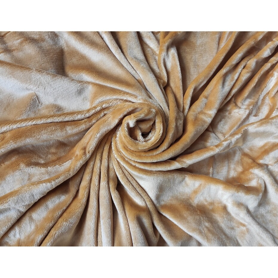 Jahu Prostěradlo Mikroplyš medová, 90 x 200 cm - main (1)