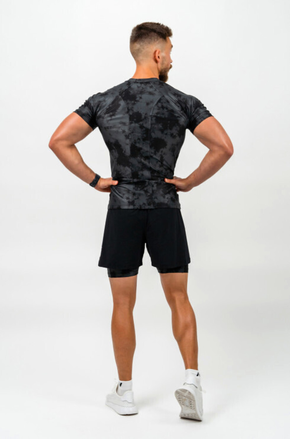 Nebbia Performance kompresní Camouflage tričko Function 340 černá - main (4)