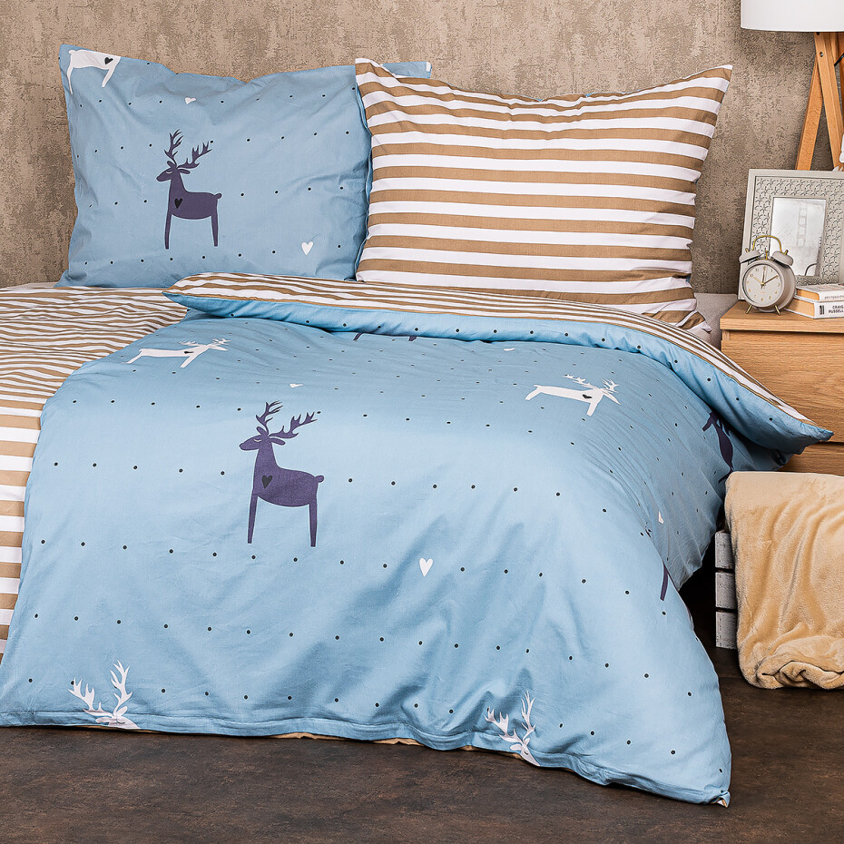 4Home Bavlněné povlečení Deer Love, 140 x 220 cm, 70 x 90 cm - main (0)