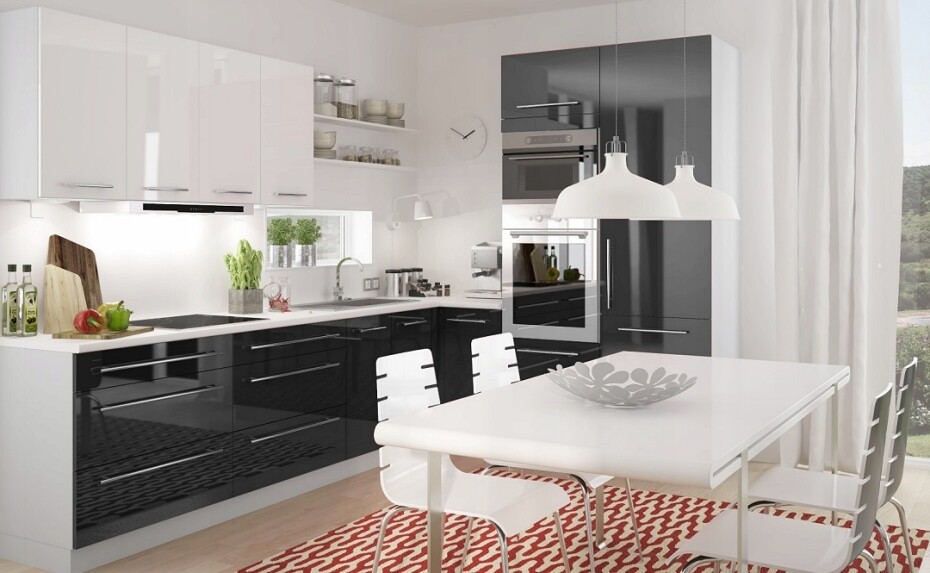ArtExt Kuchyňská skříňka horní vysoká PLATINIUM | W4 80 Barva korpusu: Grey - main (8)