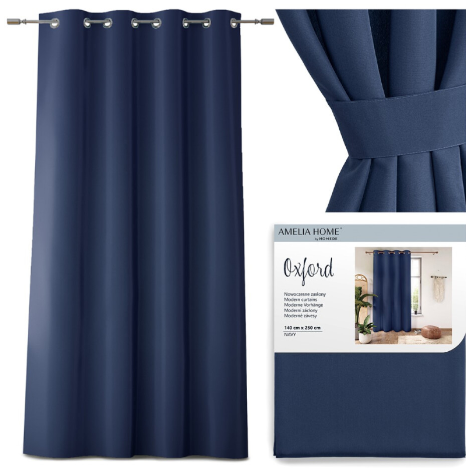 ArtFlhf Zatemňující závěs OXFORD EYELETS K | 140 x 250 cm Barva: Silver - main (32)