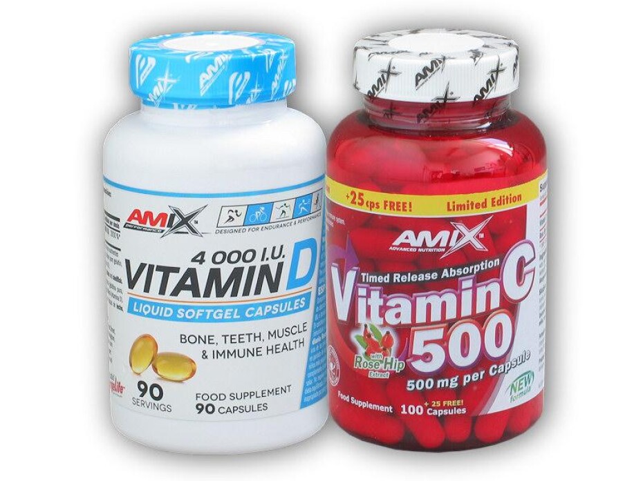 Amix Vitamin D3 4000IU 90tob + Vitamin C 500 - main (0)