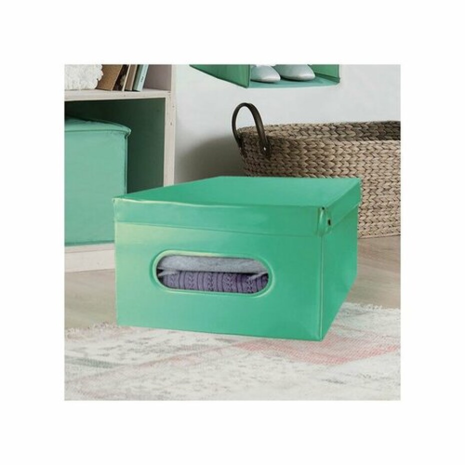 Compactor Skládací úložný box PVC se zipem Compactor Nordic 50 x 38.5 x 24 cm, zelený - main (1)