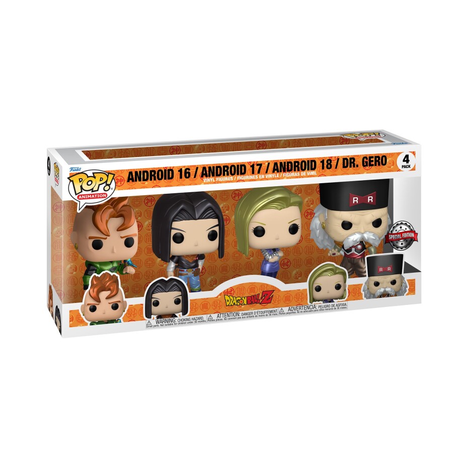 Funko POP Animation: Dragon Ball Z - Android 16, Android 17, Android 18 &amp; Dr. Gero - main (0)