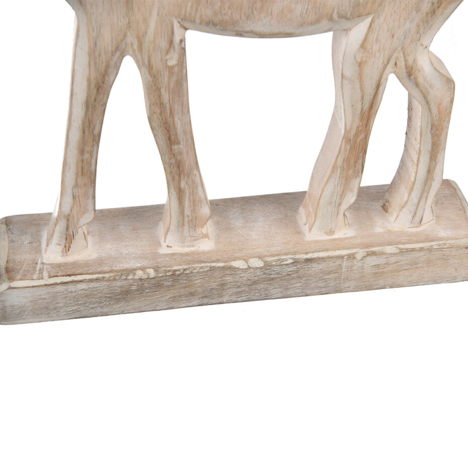 4Home Dekorace z mangového dřeva Nordic Reindeer, 33 cm - main (5)