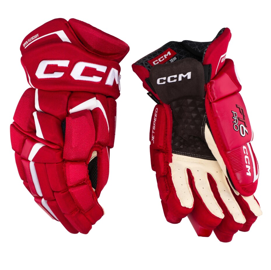 Hokejové rukavice CCM JetSpeed FT6 Pro Red/White Junior 11 palců - main (0)