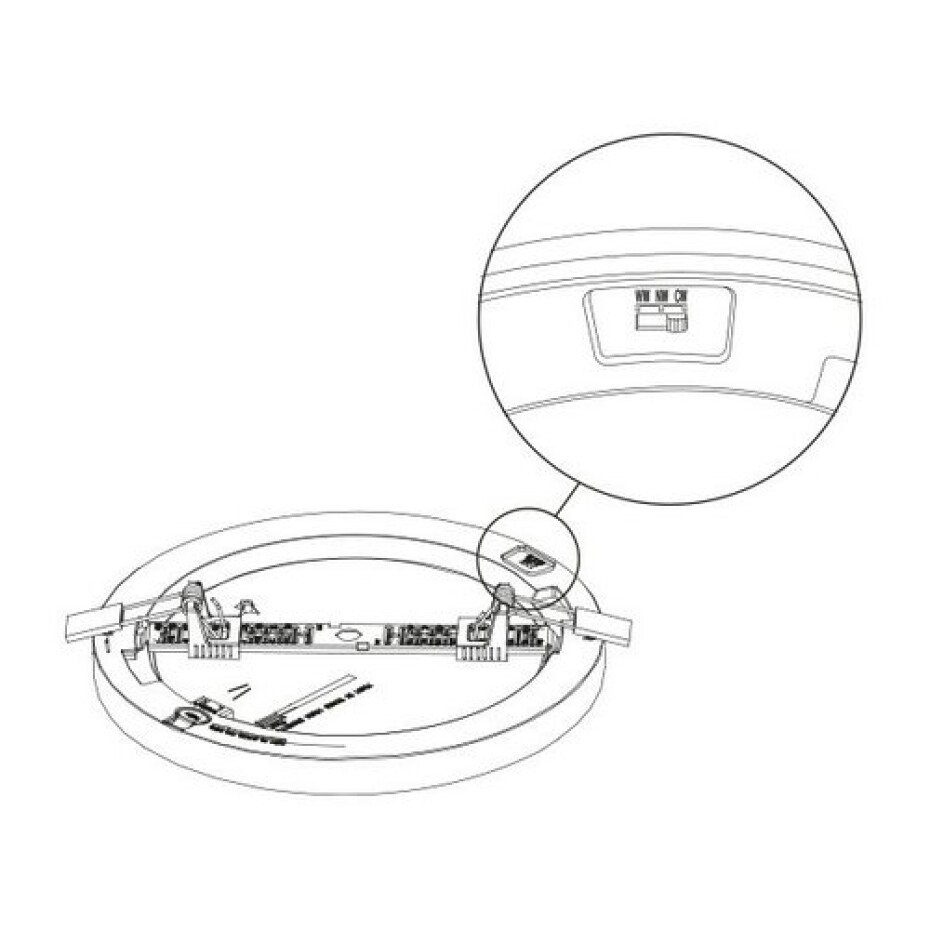 Panlux Přisazené LED svítidlo se senzorem Adapt S, pr. 22,5 cm, 18 W, IP20 - main (8)