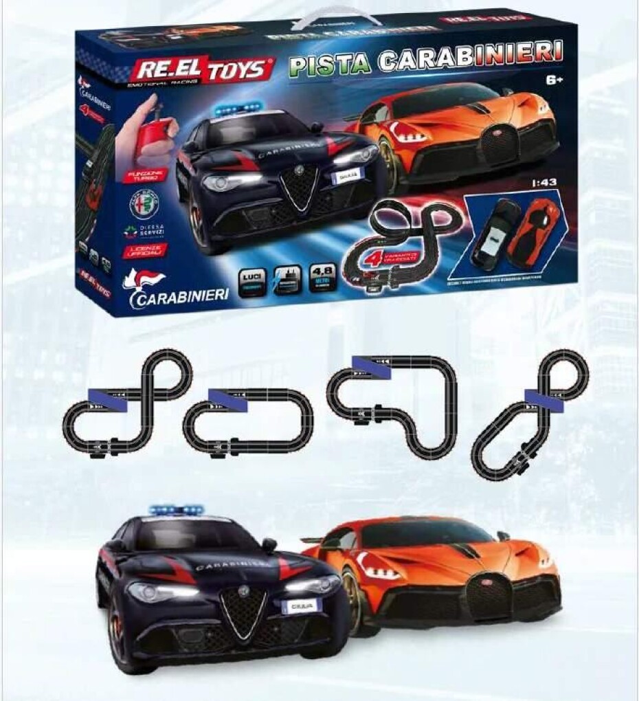 RE.EL Toys autodráha pista Alfa Romeo Carabinier - Bugatti Divo 1:43 - main (0)