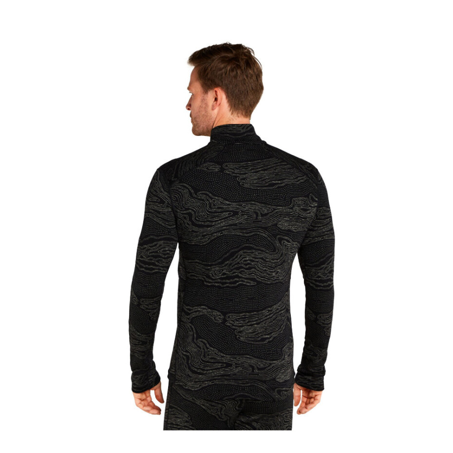 Pánské tričko Icebreaker Merino 260 Vertex LS Half Z Snow Guide Black/Galaxy/J XL - main (2)