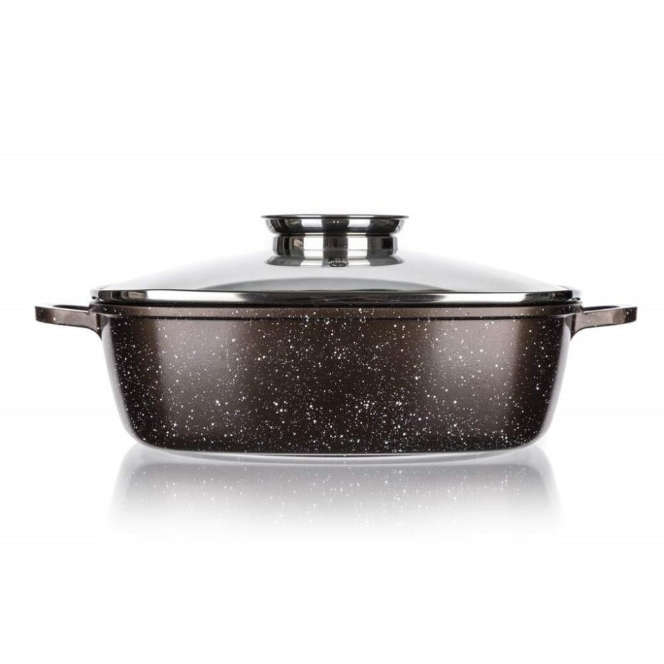 Banquet Pekáč s nepřilnavým povrchem PREMIUM Dark Brown 28 x 28 x 8 cm - main (2)