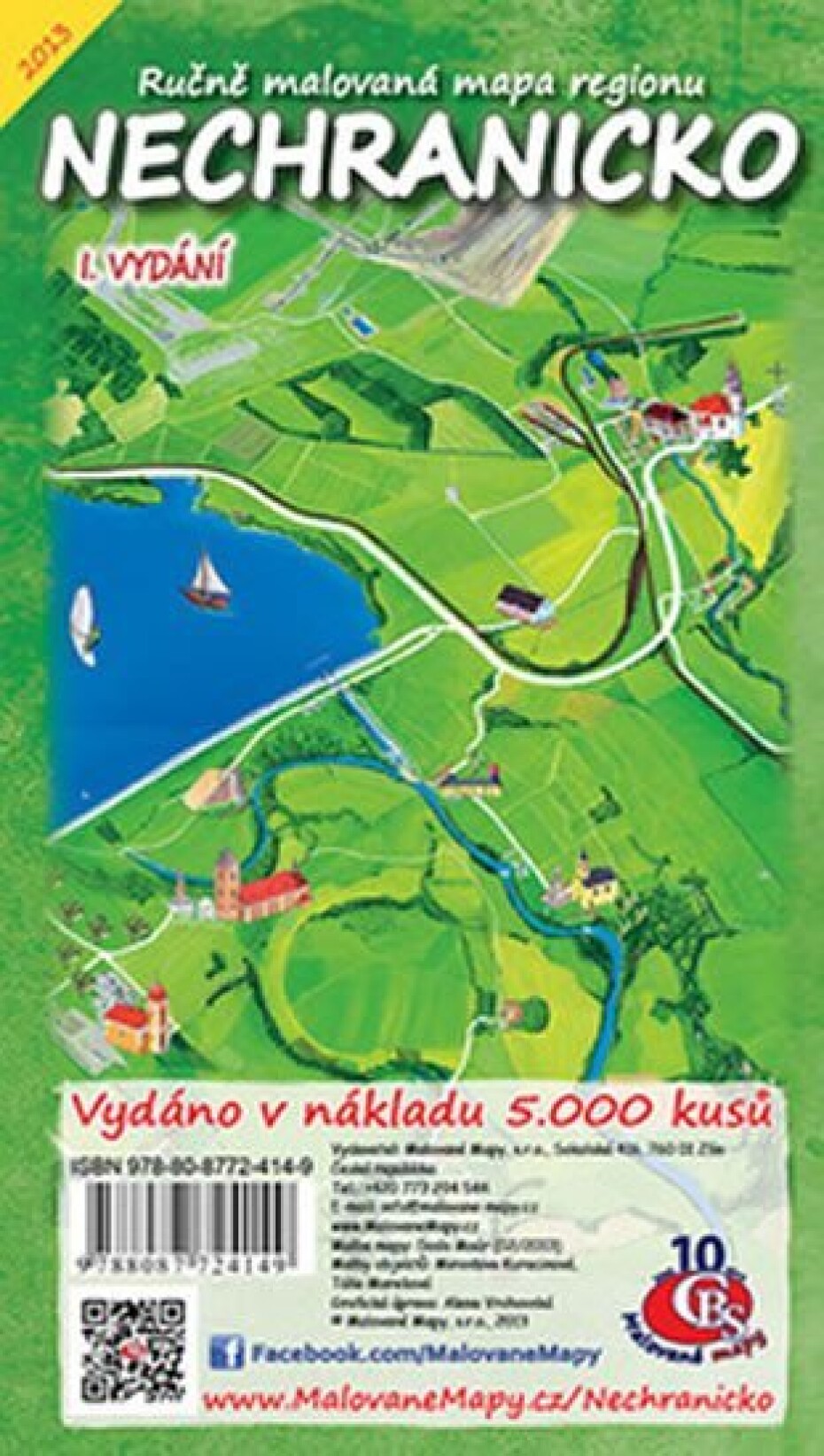 Nechranicko - Ručně malovaná mapa - main (0)