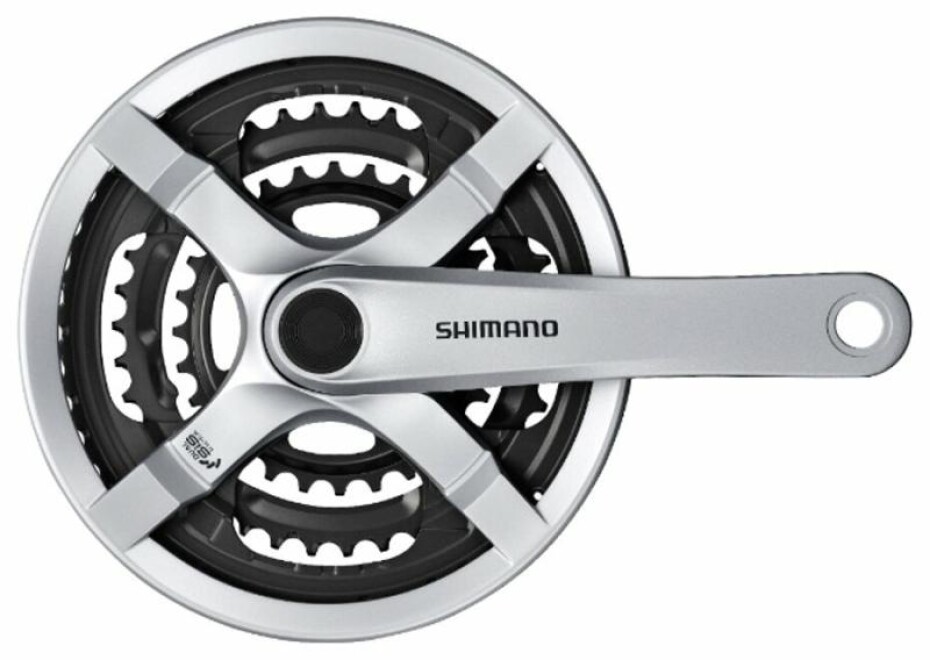Shimano kliky Tourney FC-TX501-S 170mm 48x38x28 zubů, stříbrné s krytem, v krabičce - main (0)