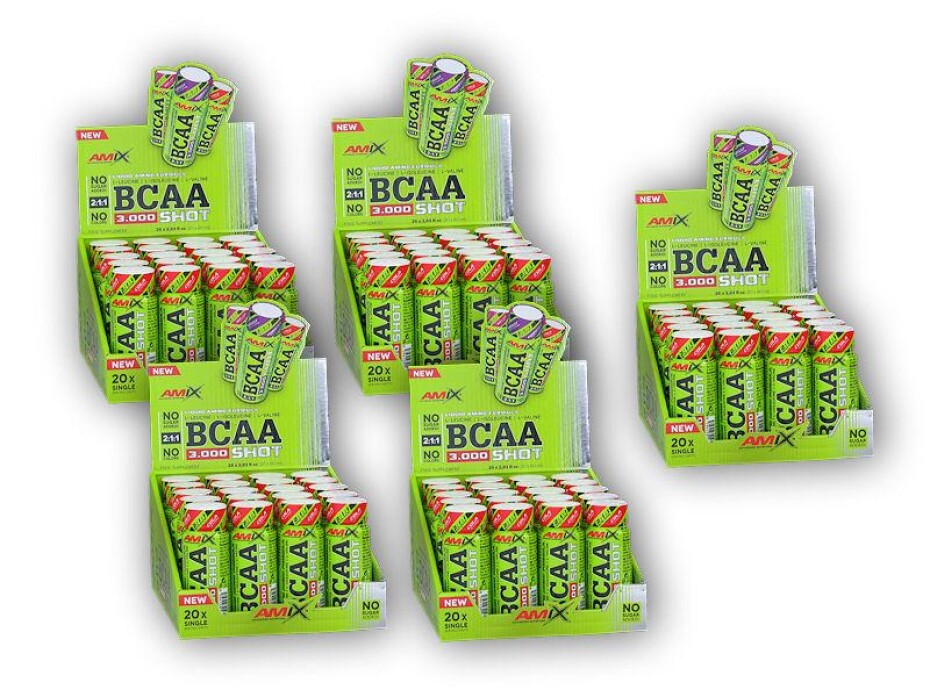 Amix High Class Series 4x BCAA 3000 2:1:1 Shot 20x60ml+1xZDARMA - main (0)