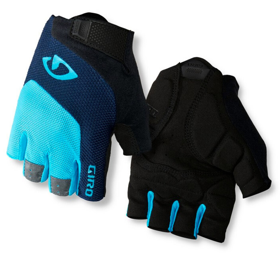 Cyklistické rukavice Giro  Bravo black/blue M - main (0)