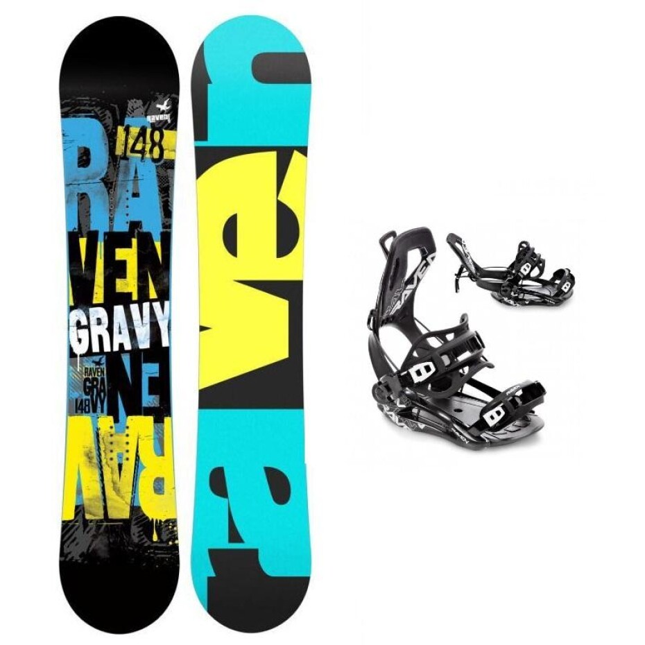 Raven Gravy junior snowboard + Raven FT360 black snowboardové vázání - main (0)