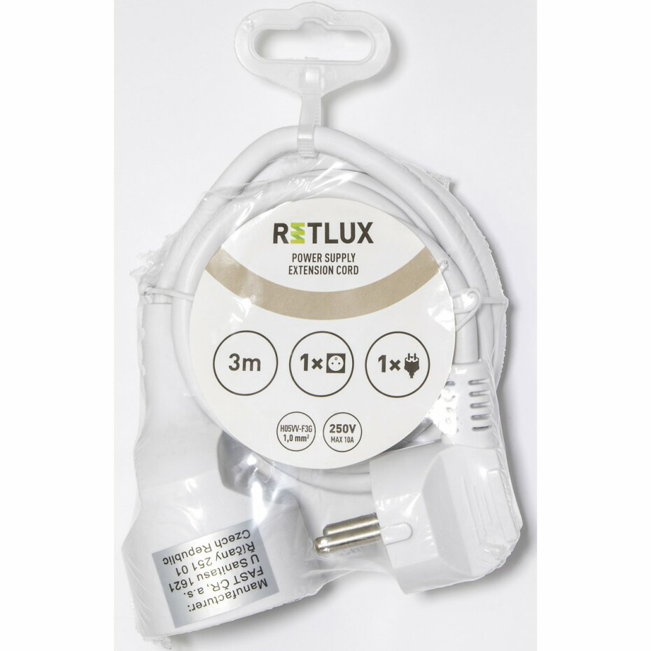 Retlux RPC 42 Prodlužovací kabel, 1 zásuvka, 3 m - main (1)