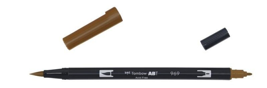 Tombow Oboustranný štětcový fix ABT - chocolate - main (0)