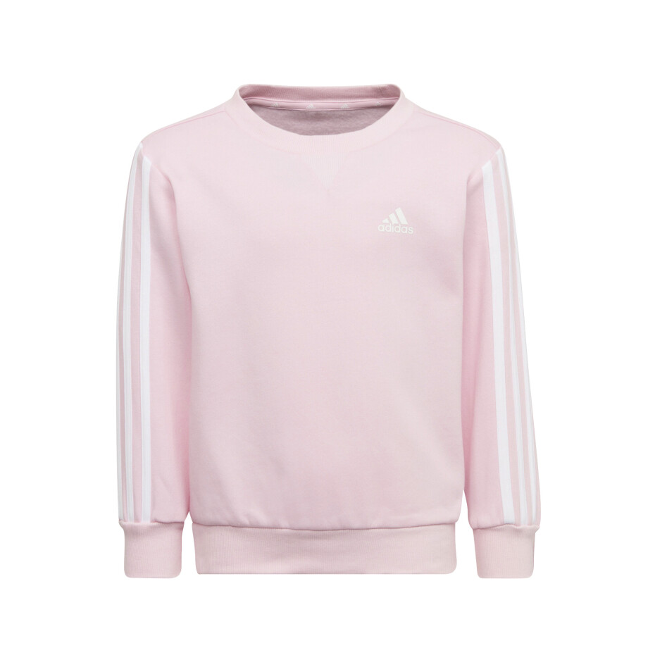 Dětská mikina adidas  Essentials 3-Stripes Crew Neck Clear Pink 116 cm - main (0)