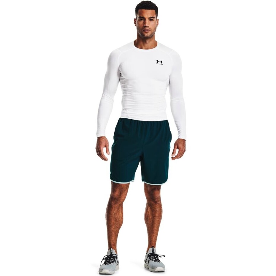 Pánské tričko Under Armour HeatGear Comp LS White M - main (1)