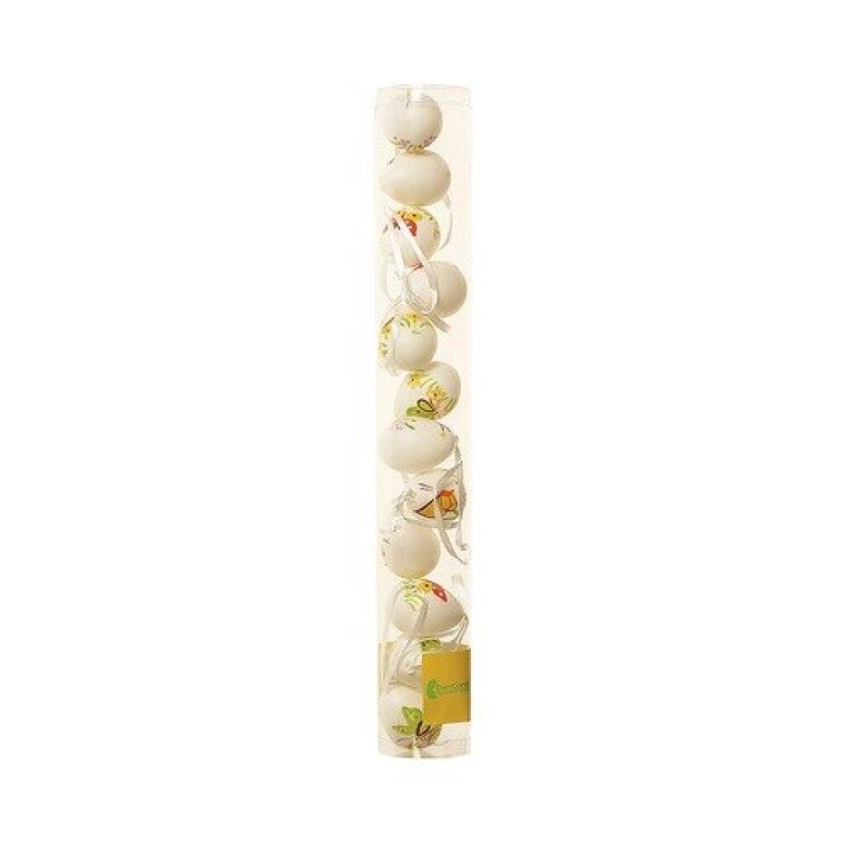 Umělá vejce závěsná 9 ks, v. 5 cm, PVC Tube - main (0)
