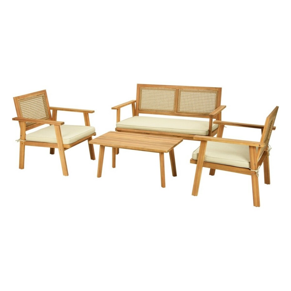 Set zahradního nábytku Stockholm, 4 ks, akácie - main (0)