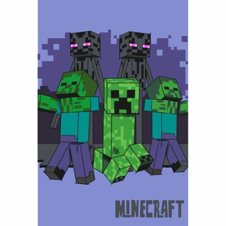 Jerry Fabrics Dětská fleecová deka Minecraft Mobs coming for you, 100 x 150 cm - main (0)