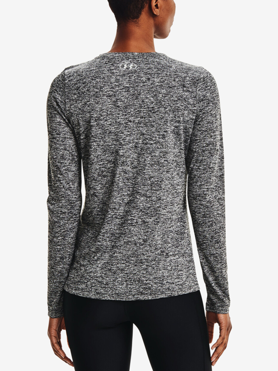 Under Armour Tech Crew Twist LS Black/Metallic Silver - main (5)
