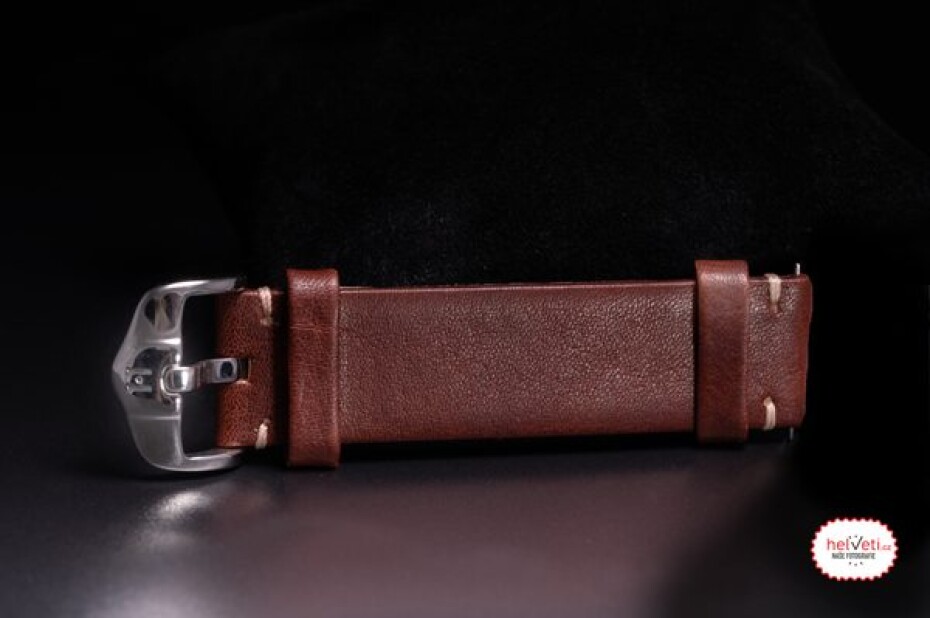 Řemínek Hirsch Ranger - zlatohnědý - 20 mm L – Standardní délka (doporučujeme) 20 mm Stříbrná - Bazar - 20 mm L – Standardní délka (doporučujeme) 20 mm Stříbrná - main (5)