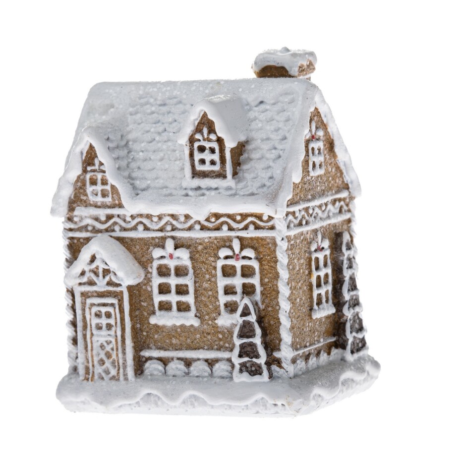 Vánoční perníková chaloupka, 8,1 x 10,3 x 6 cm, polyresin - main (0)