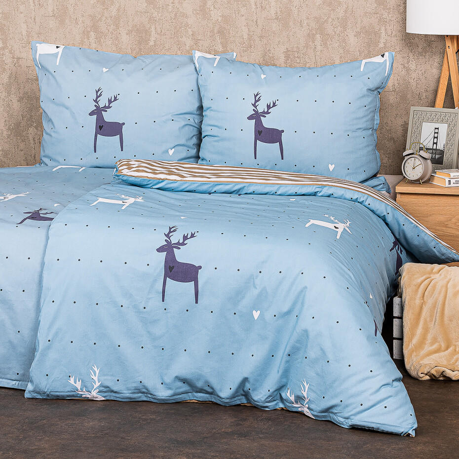 4Home Bavlněné povlečení Deer Love, 140 x 220 cm, 70 x 90 cm - main (2)
